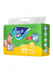 Baby Diapers, DoubleLock Technology , Size 2, Small 3-6kg, Economy Pack, 40 Diaper Count