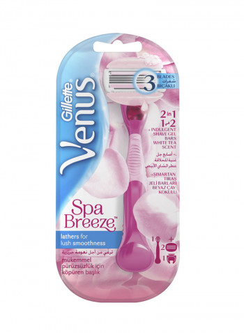 Spa Breeze women's razor, 2 count
