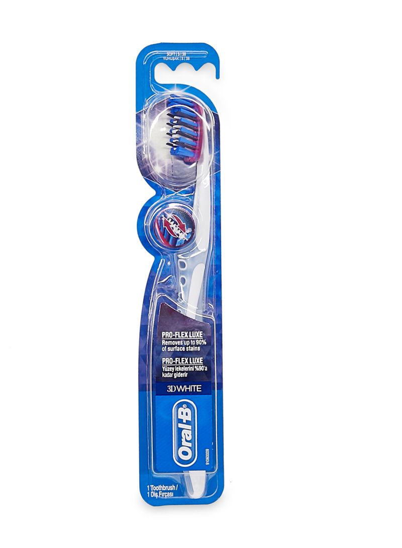 3D White Luxe Pro-Flex Manual Toothbrush Multicolour 38 Soft