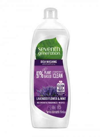 Plant-Based Dishwashing Liquid Lavender And Mint Pack Of 2 2 x 750ml