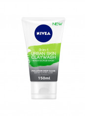 3-In-1 Urban Skin Claywash, Wash-Scrub-Mask 150ml