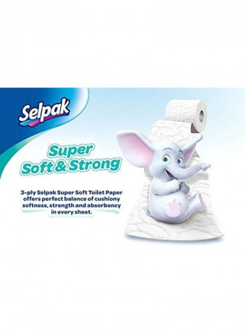Super Soft Toilet Paper Roll White