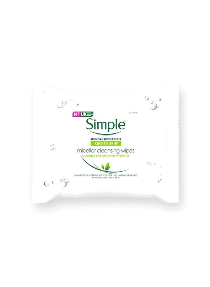 25-Piece Micellar Cleansing Wipes