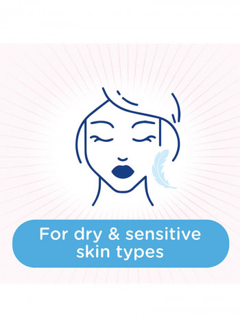 Facial Wipes Pack of 2 White