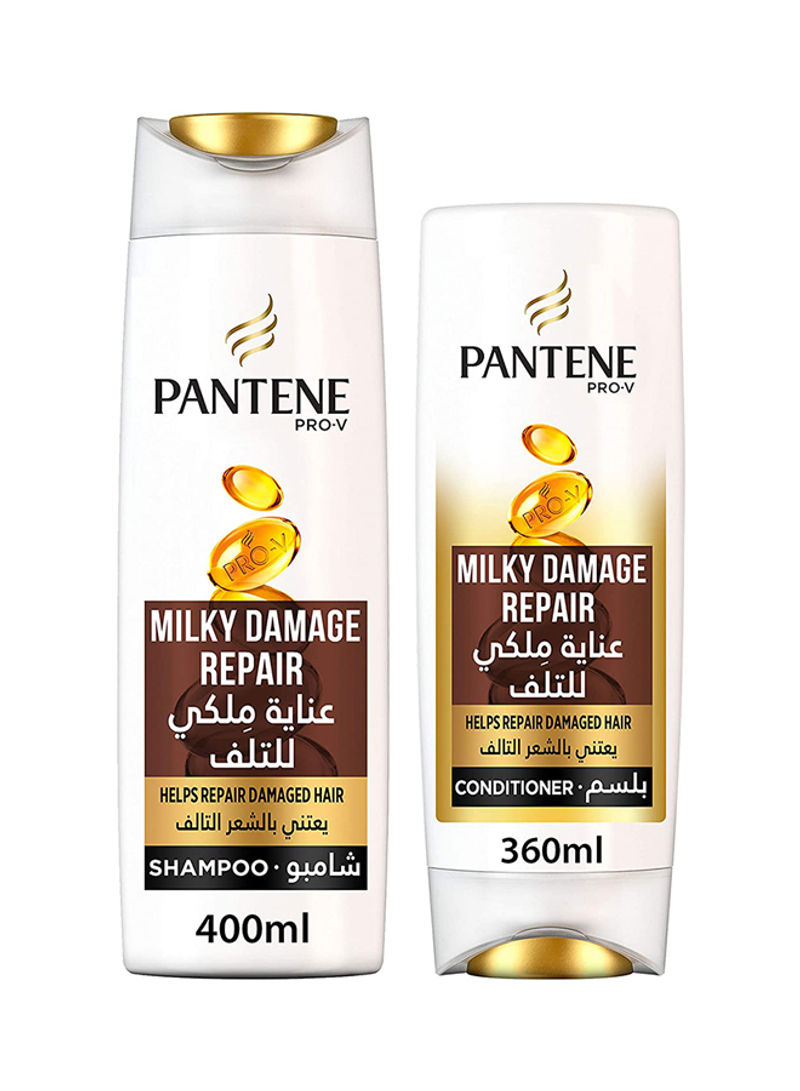 Milky Damage Repair Shampoo And Conditioner Set 760ml