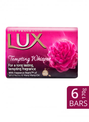 Tempting Whisper Bar Soap 170g Pack of 6