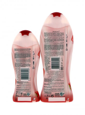 Pack Of 2 Gourmet Spa Strawberry Smoothie Shower Cream 750ml