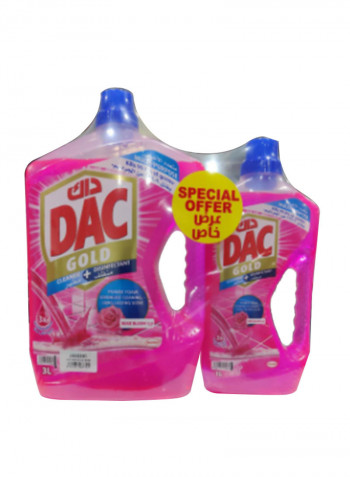 2-Piece Disinfectant Floor Cleaner - Rose Bloom 3+1L