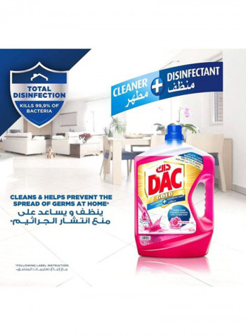 2-Piece Disinfectant Floor Cleaner - Rose Bloom 3+1L