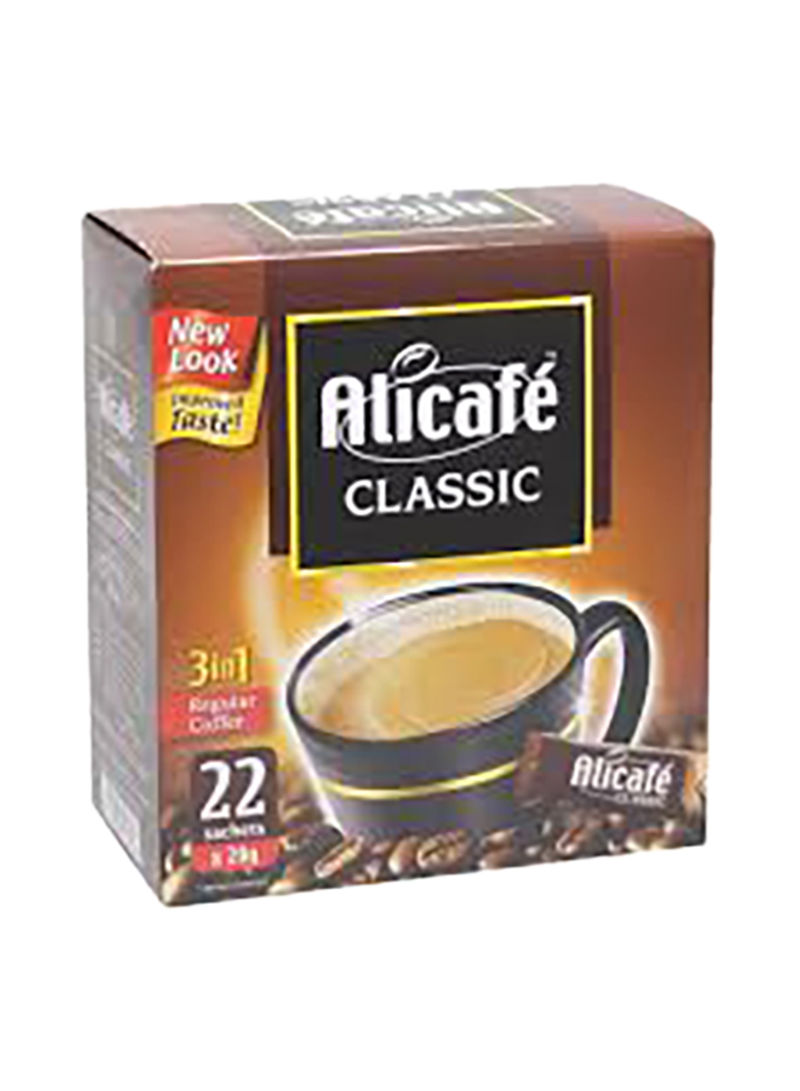 3 In 1 Instant Classic Regular Coffee 22 Sachets 20g