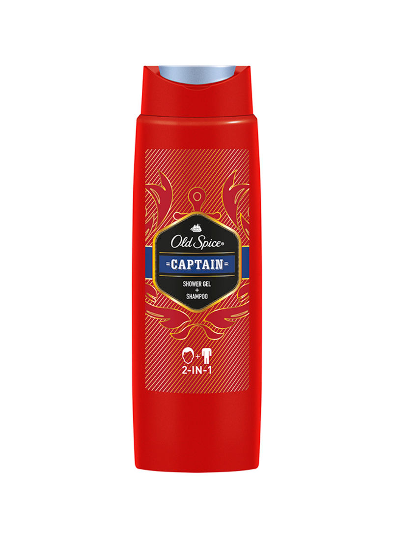Captain Shower Gel And Shampoo 400ml