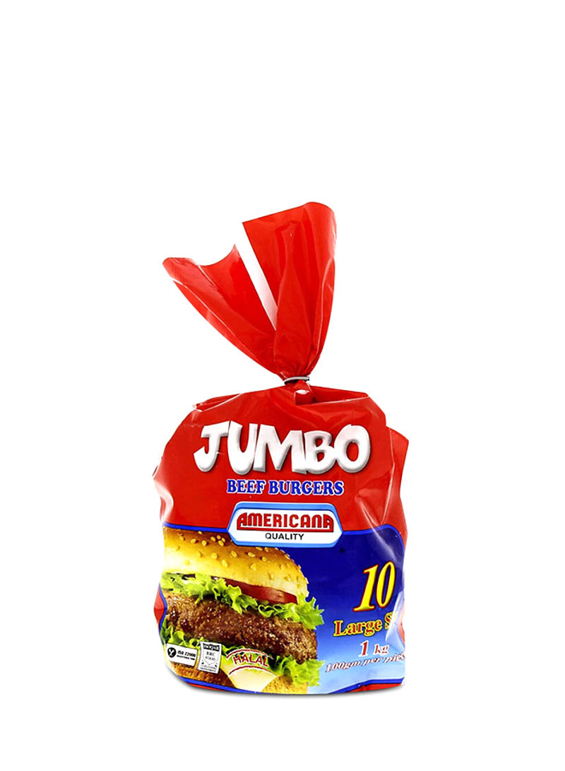 Jumbo Beef Burgers 1kg Pack of 10