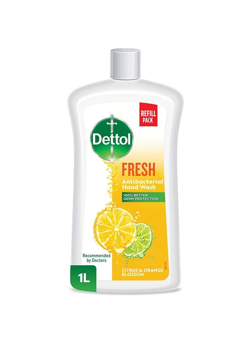 Fresh Anti-Bacterial Liquid Hand Wash 1L - Citrus And Orange Blossom Orange