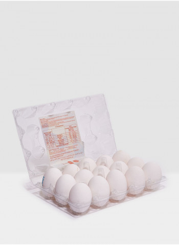 DHA Omega-3 White Eggs Family Box 50g Pack of 15