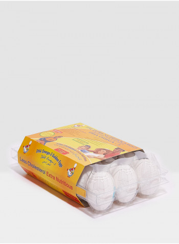 DHA Omega-3 White Eggs Family Box 50g Pack of 15