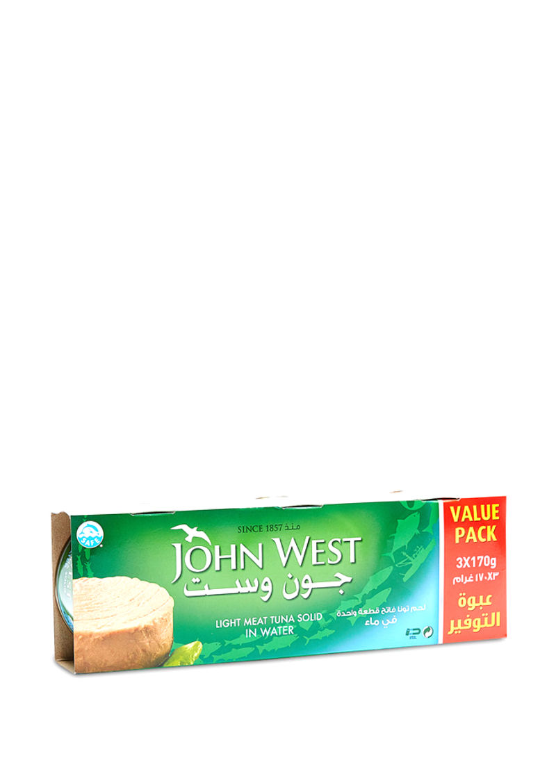 Light Meat Tuna Solid In Water 170g Pack of 3