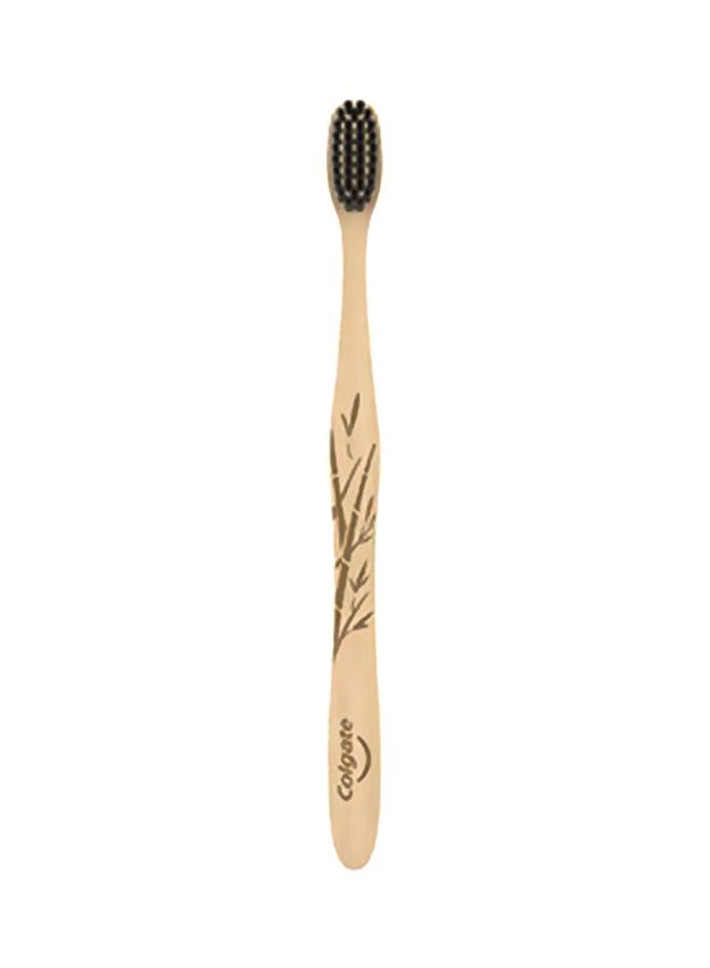 Soft Bamboo Toothbrush Beige/Black