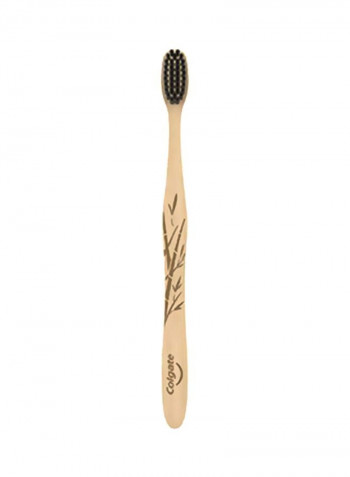 Soft Bamboo Toothbrush Beige/Black