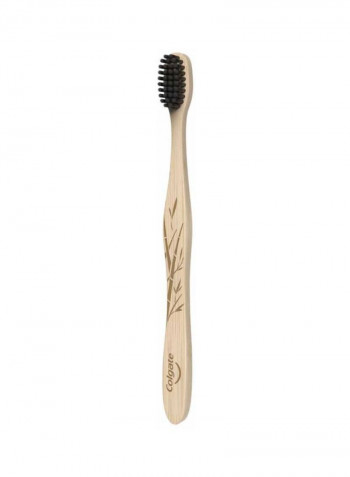 Soft Bamboo Toothbrush Beige/Black
