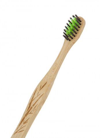 Soft Bamboo Toothbrush Beige/Black