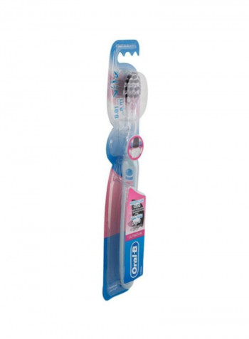 Ultrathin Precision Extra Soft Manual Toothbrush White/Black/Blue