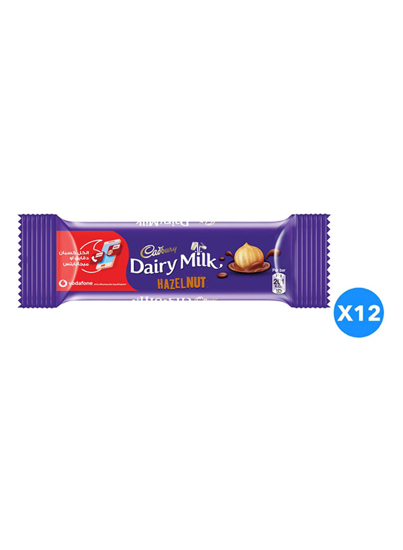 Dairy Milk Hazelnut Chocolate Bar 37g Pack of 12