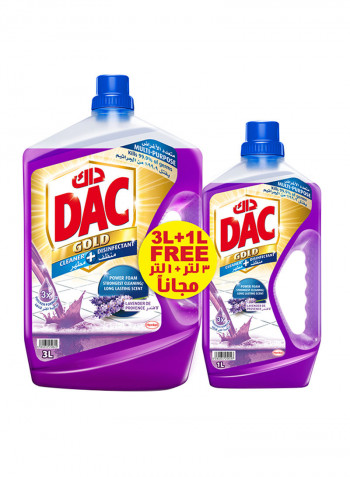 2-Piece Disinfectant Gold Floor Cleaner - Lavender 3+1L