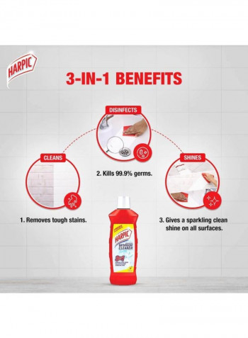 مجموعة منظفات للمرحاض من 3 عبوات أزرق Toilet Cleaner(750), Bathroom Cleaner(500)مل