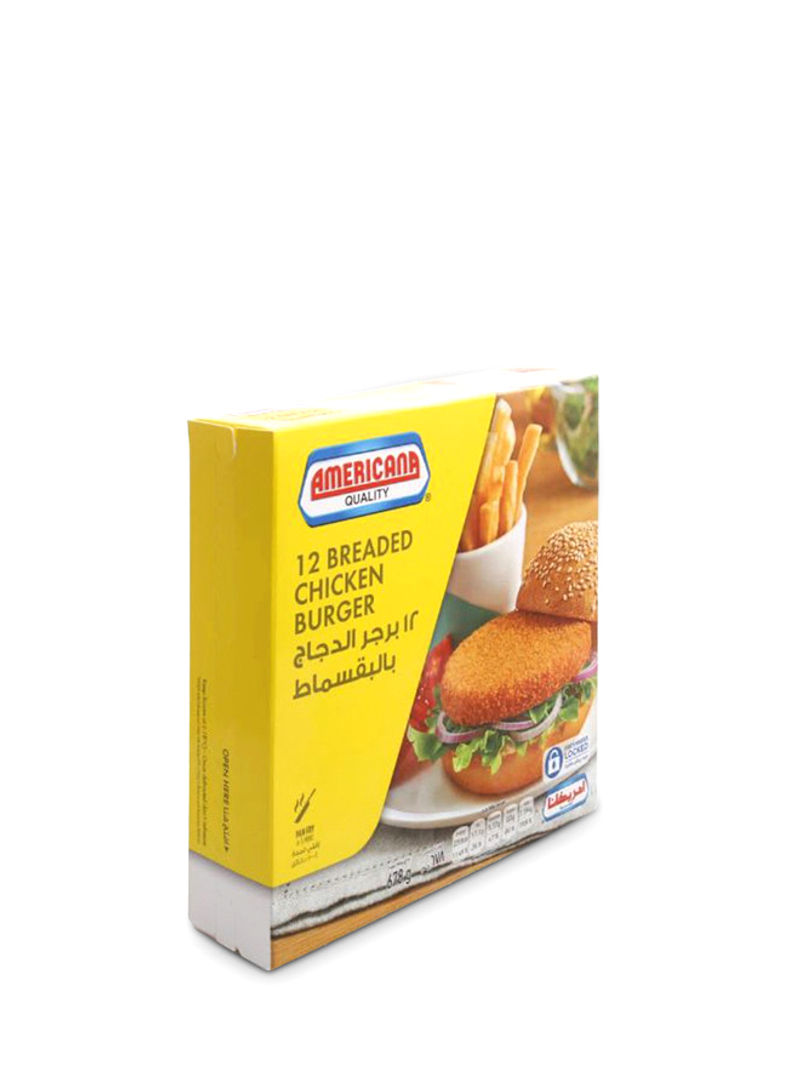 Breaded Chicken Burger 678g Pack of 12