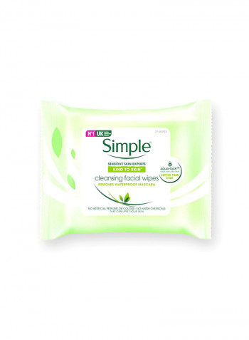 25-Piece Cleansing Facial Wipes
