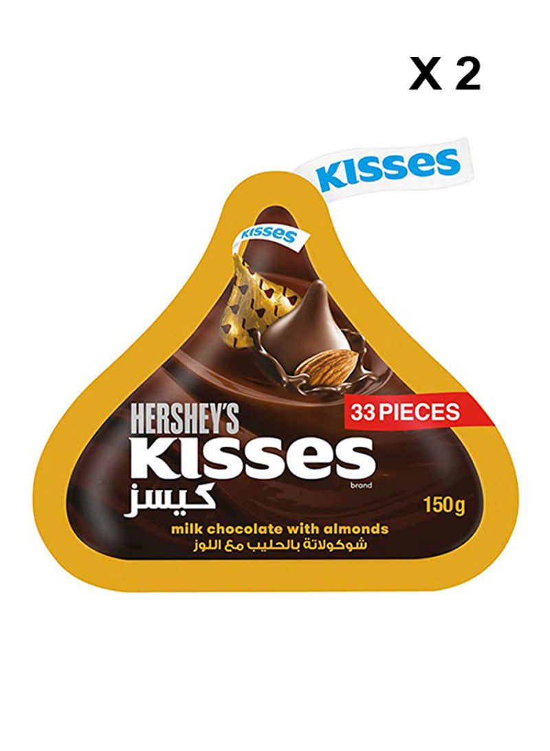 Kisses Milk Chocolate 150g Pack of 2