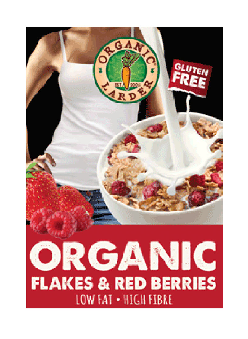 Organic Larder Organic Flakes & Red Berries 300g