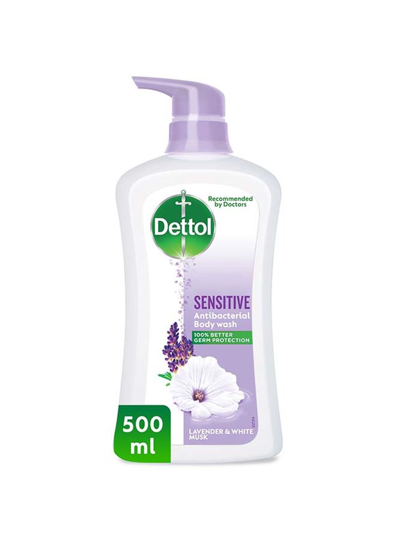 Sensitive Anti-Bacterial Body Wash 500ml - Lavender And White Musk