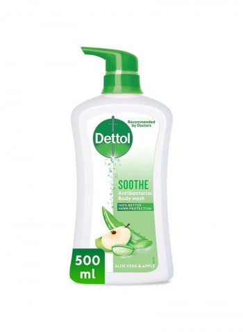 Soothe Anti-Bacterial Body Wash 500 ml - Aloe Vera And Apple