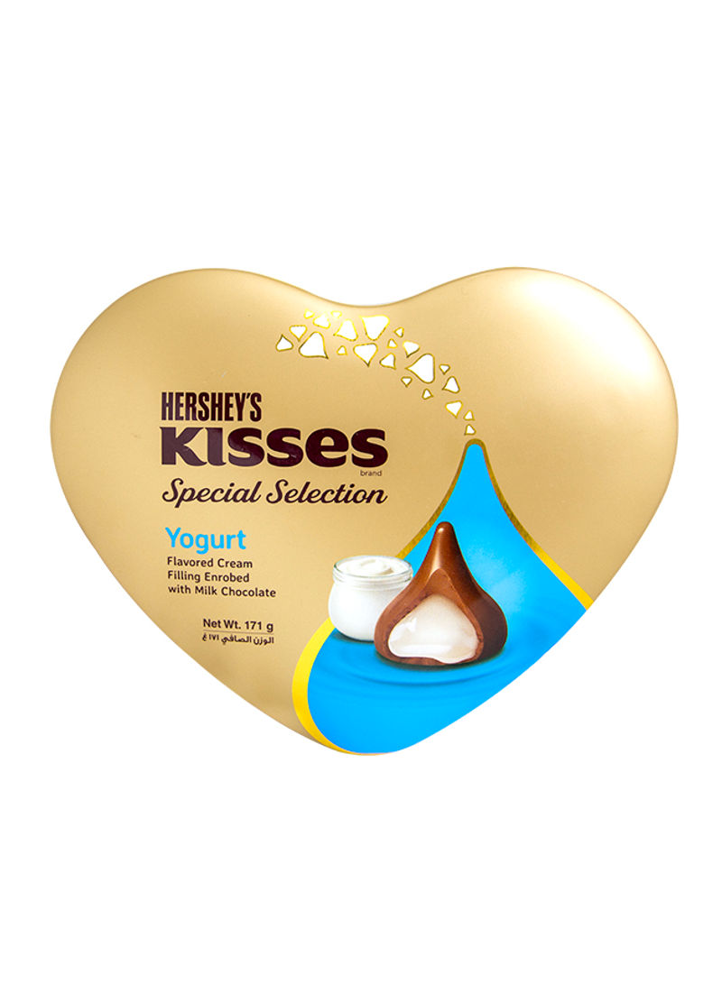 Kisses Yogurt Heart Tin 171g