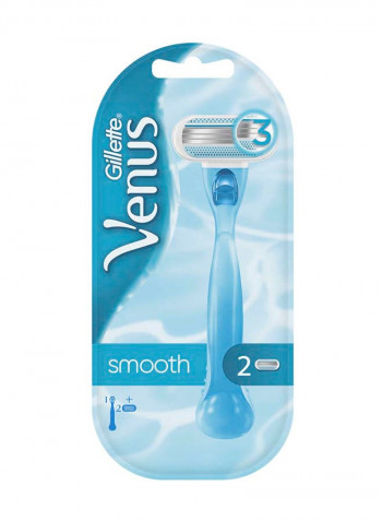 Women's Razor Handle With Razor Blade 2 Refills