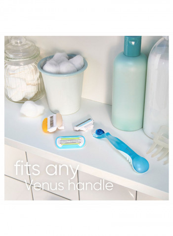 Women's Razor Handle With Razor Blade 2 Refills
