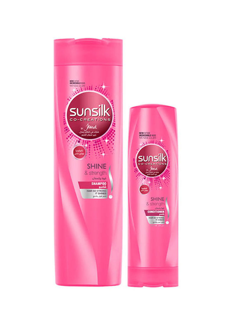 Pack Of 2 Shine And Strength Shampoo With Conditioner 700+350ml