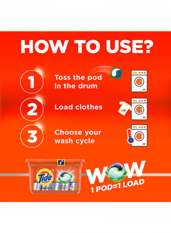 Wow All-In-1 Pods Original Scent, 15 Count Multicolour 378g