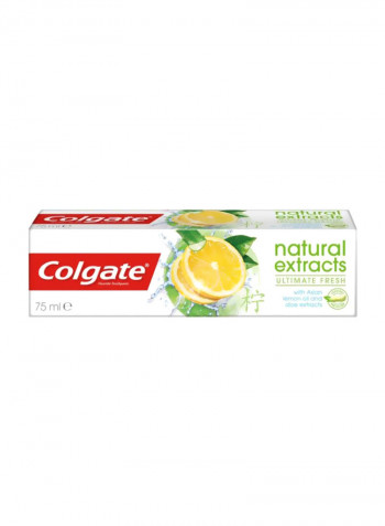 Natural Extracts Ultimate Fresh With Lemon and Aloe Vera Toothpaste 75ml