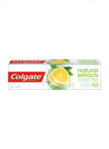 Natural Extracts Ultimate Fresh With Lemon and Aloe Vera Toothpaste 75ml