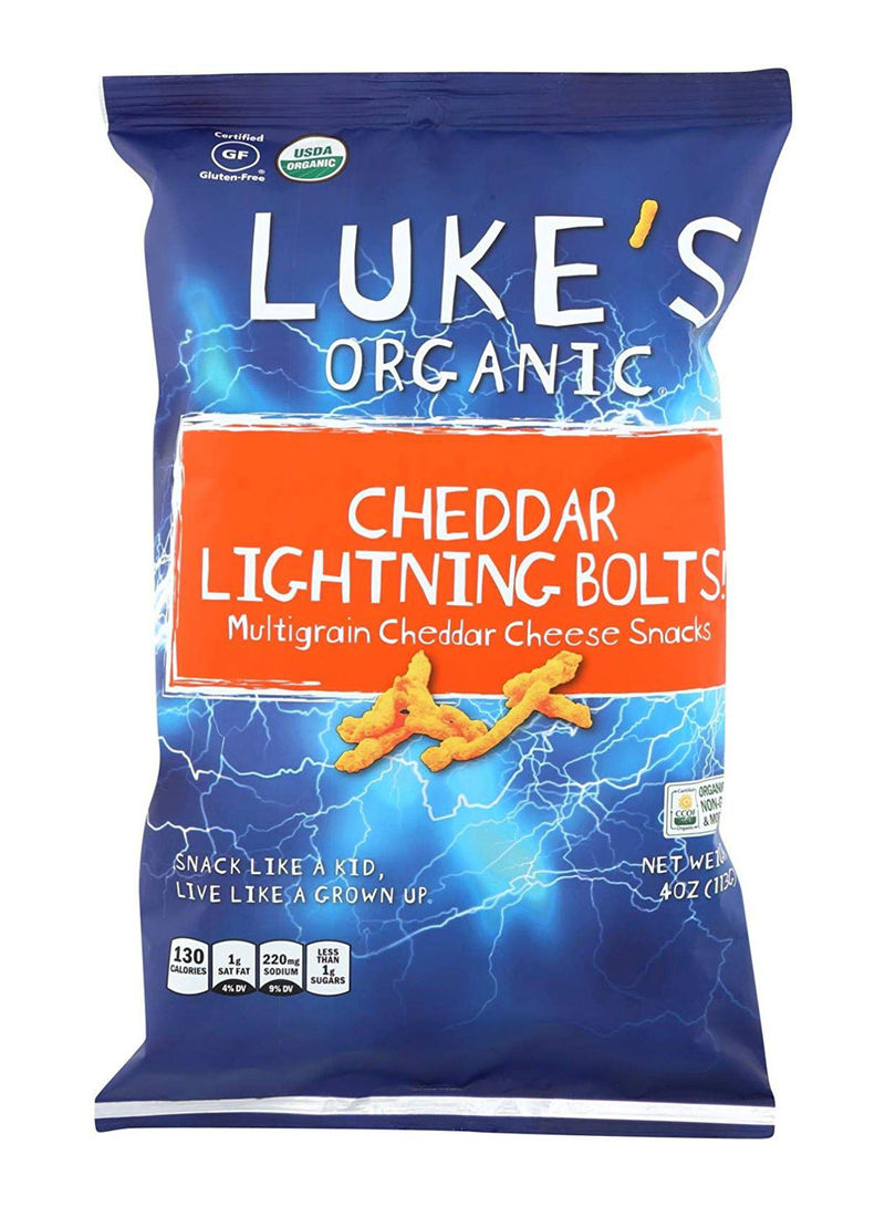 Cheddar Lightning Bolts Multigrain Cheese Snacks 113g