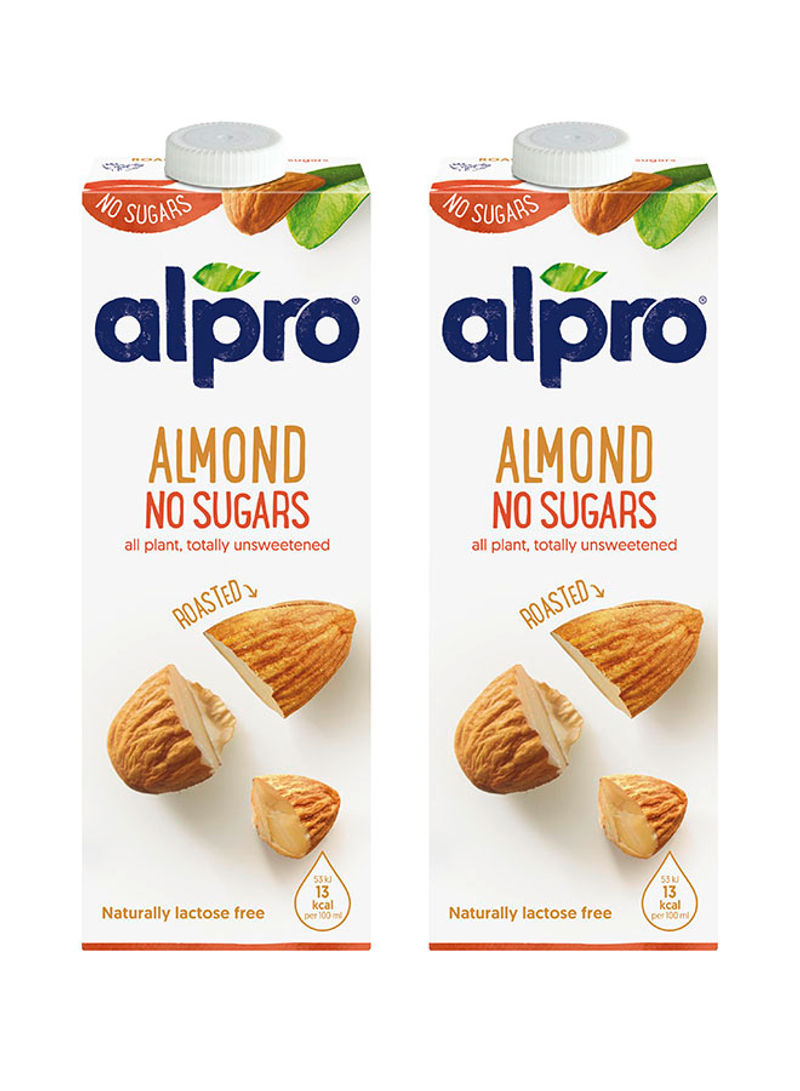 Almond No Sugars 1L Pack of 2