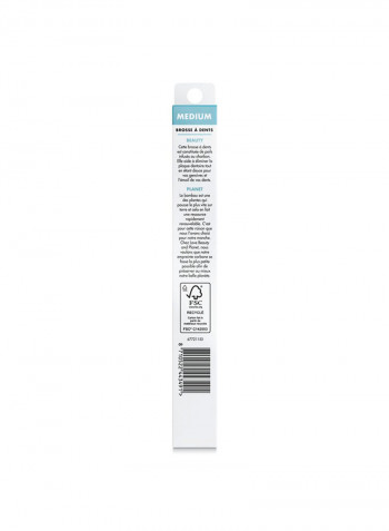 Charcoal Infused Bristles Toothbrush Medium  Multicolour 1 Piece