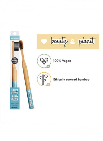 Charcoal Infused Bristles Toothbrush Medium  Multicolour 1 Piece