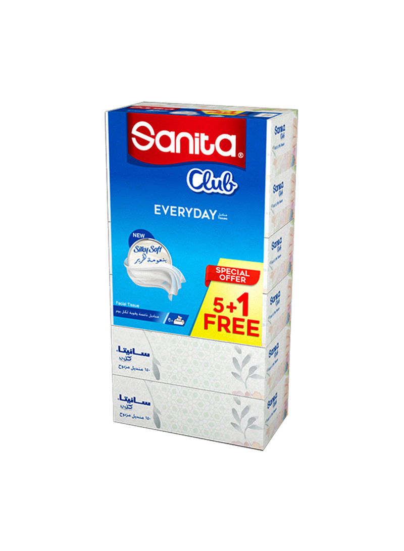 Facial Tissues Pack Of 5 Plus 1 Free