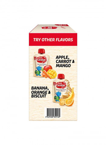 Fruits Puree Pouch Banana Apple Oat 90g Pack of 5