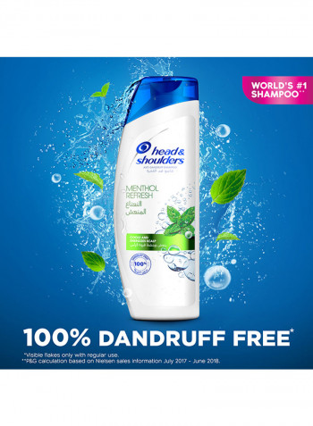 Pack of 2 Menthol Refresh Anti-Dandruff Shampoo 400+200ml