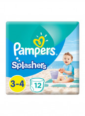 Splashers Swimming Pants, Size 3-4, 6-12 kg, Carry Pack, 12 Count