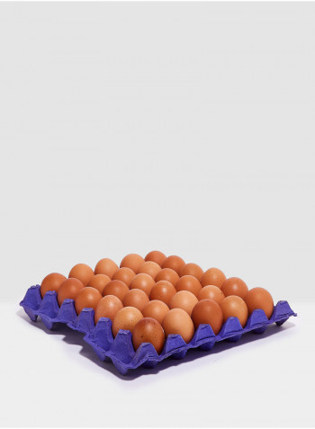 Brown Large Eggs Tray 60-70g Pack of 30